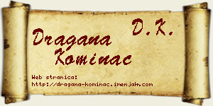 Dragana Kominac vizit kartica